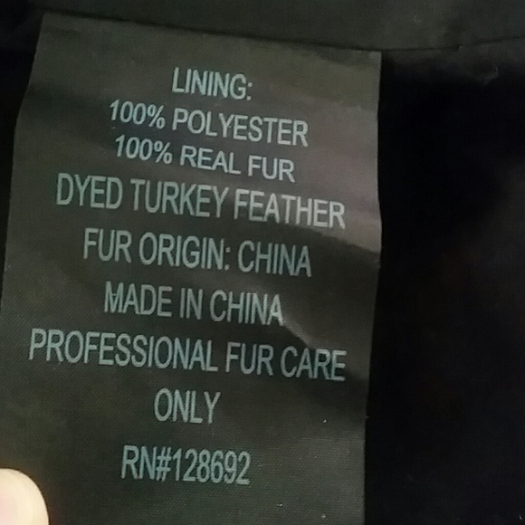 🎉HP🎉 NWT Jocelyn Jacbfei black fur/feather coat - Picture 7 of 8